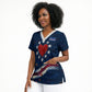 Cape Verde World Football 2026 Scrub Top Blue Sharks Won Our Hearts - Oil Paint Style