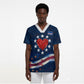 Cape Verde World Football 2026 Scrub Top Blue Sharks Won Our Hearts - Oil Paint Style