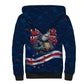 Cape Verde World Football 2026 Sherpa Hoodie Blue Sharks Won Our Hearts - Oil Paint Style