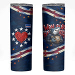 Cape Verde World Football 2026 Skinny Tumbler Blue Sharks Won Our Hearts - Oil Paint Style
