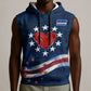 Cape Verde World Football 2026 Sleeveless Hoodie Blue Sharks Won Our Hearts - Oil Paint Style