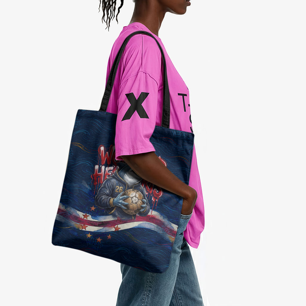 Cape Verde World Football 2026 Tote Bag Blue Sharks Won Our Hearts - Oil Paint Style