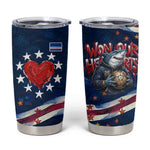 Cape Verde World Football 2026 Tumbler Cup Blue Sharks Won Our Hearts - Oil Paint Style
