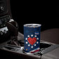 Cape Verde World Football 2026 Tumbler Cup Blue Sharks Won Our Hearts - Oil Paint Style