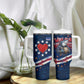 Cape Verde World Football 2026 Tumbler With Handle Blue Sharks Won Our Hearts - Oil Paint Style