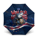 Cape Verde World Football 2026 Umbrella Blue Sharks Won Our Hearts - Oil Paint Style