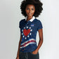 Cape Verde World Football 2026 Women Polo Shirt Blue Sharks Won Our Hearts - Oil Paint Style