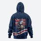 Cape Verde World Football 2026 Zip Hoodie Blue Sharks Won Our Hearts - Oil Paint Style