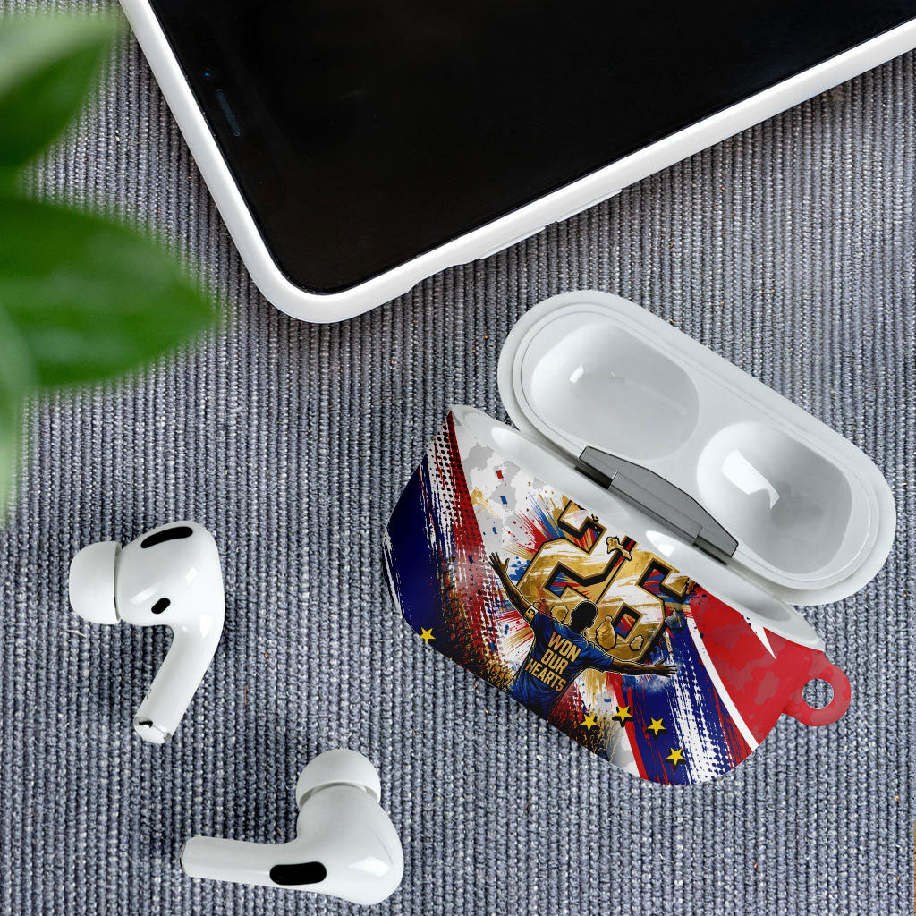 Cape Verde Football 2026 AirPods Case Won Our Hearts Blue Sharks Soccer Player