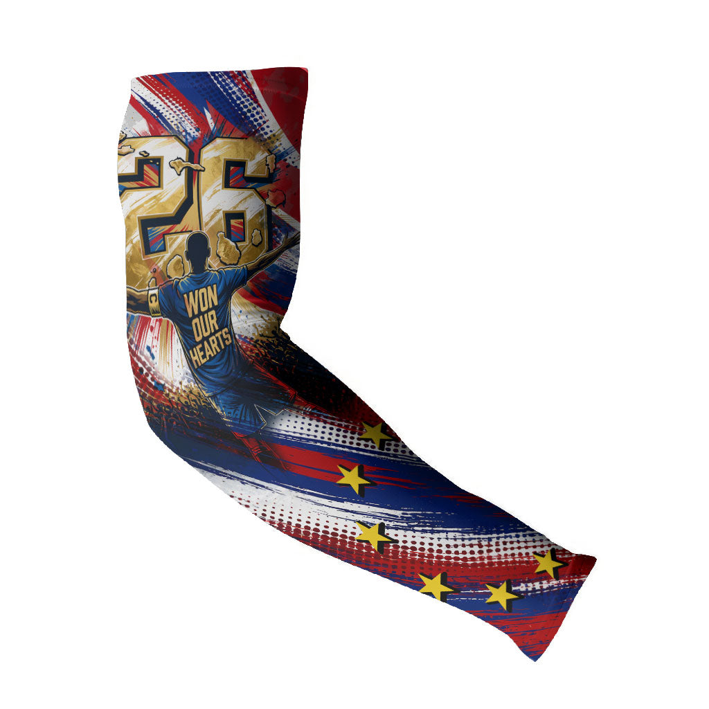 Cape Verde Football 2026 Arm Sleeves Won Our Hearts Blue Sharks Soccer Player