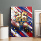 Cape Verde Football 2026 Canvas Wall Art Won Our Hearts Blue Sharks Soccer Player