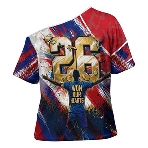 Cape Verde Football 2026 Cross Shoulder Shirt Won Our Hearts Blue Sharks Soccer Player