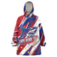 Cape Verde Football 2026 Kid Wearable Blanket Hoodie Won Our Hearts Blue Sharks Soccer Player