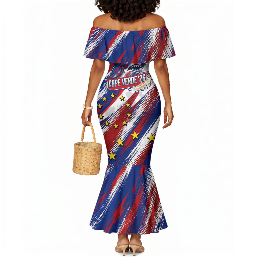 Cape Verde Football 2026 Mermaid Dress Won Our Hearts Blue Sharks Soccer Player