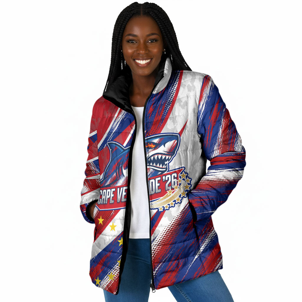 Cape Verde Football 2026 Padded Jacket Won Our Hearts Blue Sharks Soccer Player