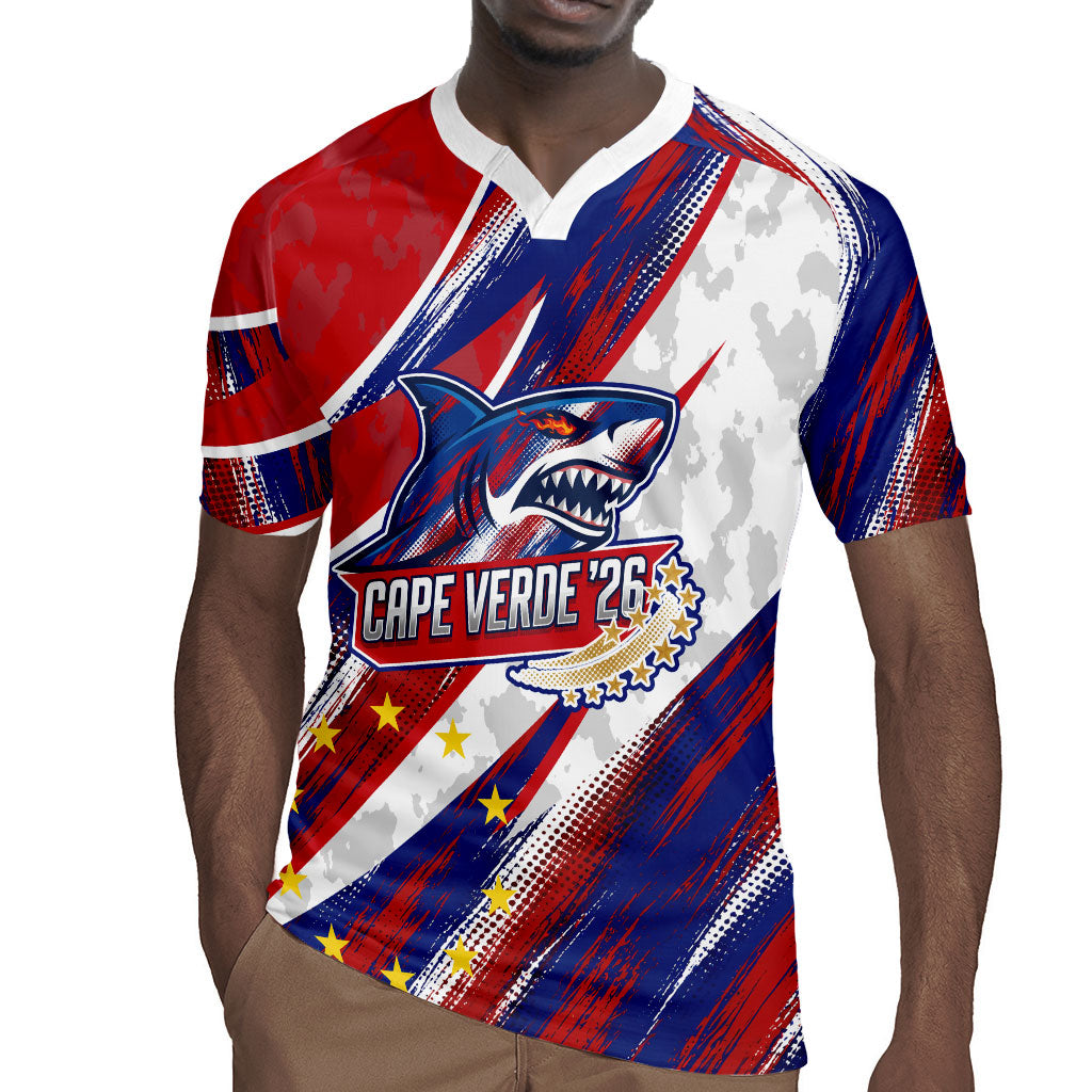 Cape Verde Football 2026 Rugby Jersey Won Our Hearts Blue Sharks Soccer Player