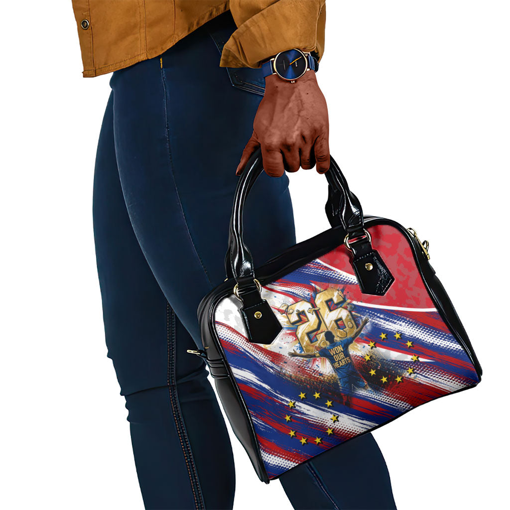 Cape Verde Football 2026 Shoulder Handbag Won Our Hearts Blue Sharks Soccer Player