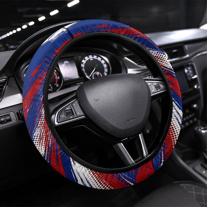 Cape Verde Football 2026 Steering Wheel Cover Won Our Hearts Blue Sharks Soccer Player