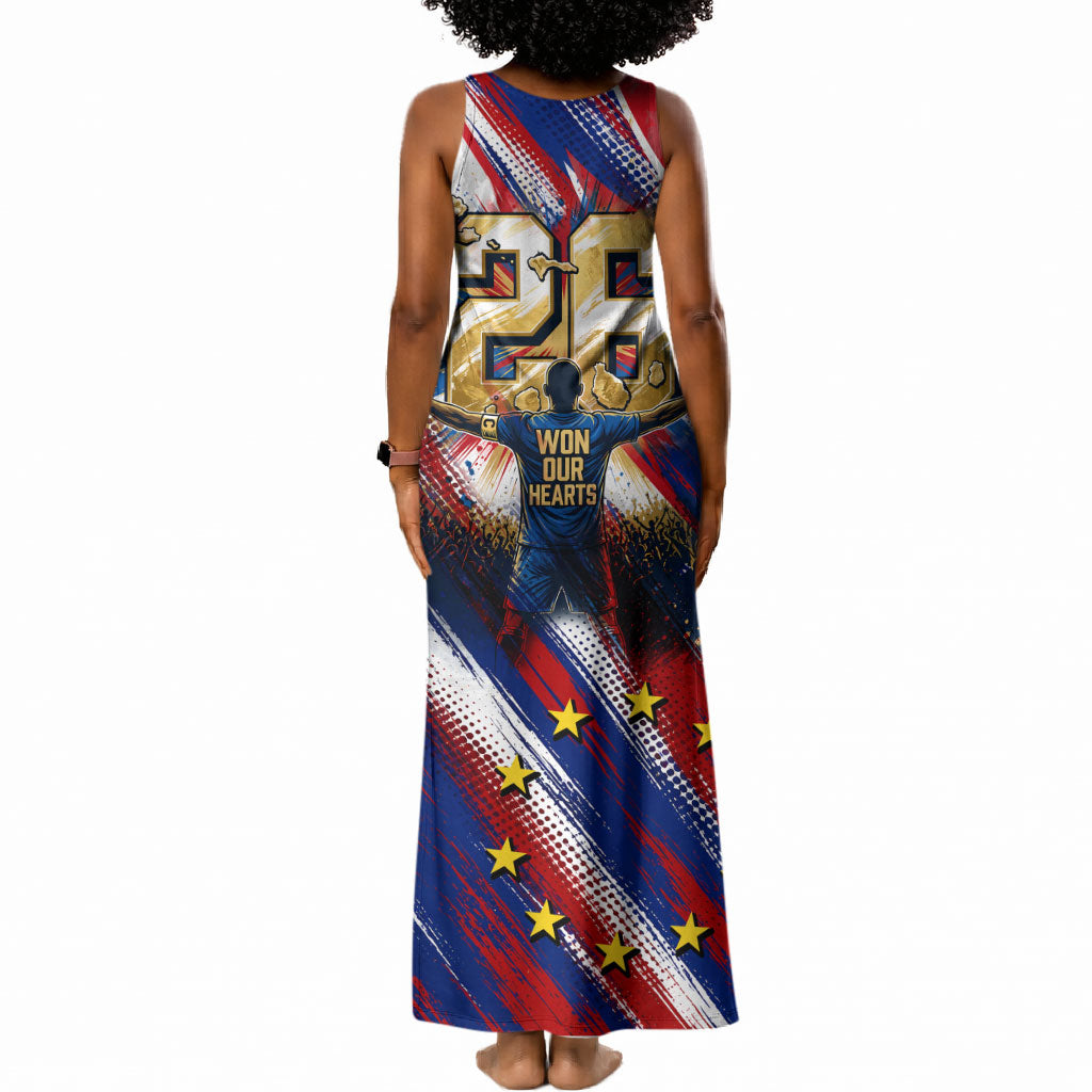 Cape Verde Football 2026 Tank Maxi Dress Won Our Hearts Blue Sharks Soccer Player