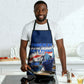 Personalized Cape Verde Blue Sharks Apron Giant Spirit African Football 2026 Mascot