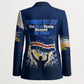 Personalized Cape Verde Blue Sharks Blazer Giant Spirit African Football 2026 Mascot