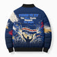 Personalized Cape Verde Blue Sharks Bomber Puffer Jacket Giant Spirit African Football 2026 Mascot