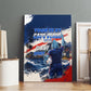 Personalized Cape Verde Blue Sharks Canvas Wall Art Giant Spirit African Football 2026 Mascot