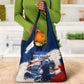 Personalized Cape Verde Blue Sharks Grocery Bag Giant Spirit African Football 2026 Mascot
