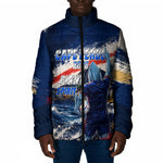 Personalized Cape Verde Blue Sharks Padded Jacket Giant Spirit African Football 2026 Mascot