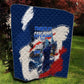 Personalized Cape Verde Blue Sharks Quilt Giant Spirit African Football 2026 Mascot