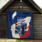 Personalized Cape Verde Blue Sharks Quilt Giant Spirit African Football 2026 Mascot