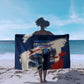 Personalized Cape Verde Blue Sharks Sarong Giant Spirit African Football 2026 Mascot