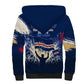 Personalized Cape Verde Blue Sharks Sherpa Hoodie Giant Spirit African Football 2026 Mascot