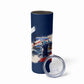 Personalized Cape Verde Blue Sharks Skinny Tumbler Giant Spirit African Football 2026 Mascot
