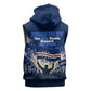 Personalized Cape Verde Blue Sharks Sleeveless Hoodie Giant Spirit African Football 2026 Mascot