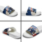 Personalized Cape Verde Blue Sharks Slide Sandals Giant Spirit African Football 2026 Mascot
