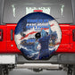 Personalized Cape Verde Blue Sharks Spare Tire Cover Giant Spirit African Football 2026 Mascot