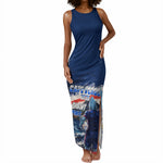 Personalized Cape Verde Blue Sharks Tank Maxi Dress Giant Spirit African Football 2026 Mascot
