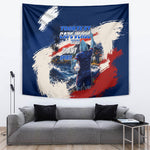 Personalized Cape Verde Blue Sharks Tapestry Giant Spirit African Football 2026 Mascot