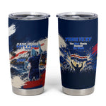 Personalized Cape Verde Blue Sharks Tumbler Cup Giant Spirit African Football 2026 Mascot