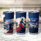 Personalized Cape Verde Blue Sharks Tumbler Cup Giant Spirit African Football 2026 Mascot
