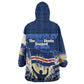 Personalized Cape Verde Blue Sharks Wearable Blanket Hoodie Giant Spirit African Football 2026 Mascot