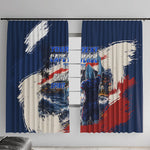 Personalized Cape Verde Blue Sharks Window Curtain Giant Spirit African Football 2026 Mascot