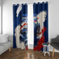 Personalized Cape Verde Blue Sharks Window Curtain Giant Spirit African Football 2026 Mascot