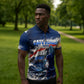Personalized Cape Verde Blue Sharks Zipper Polo Shirt Giant Spirit African Football 2026 Mascot