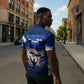 Personalized Cape Verde Blue Sharks Zipper Polo Shirt Giant Spirit African Football 2026 Mascot