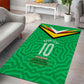 Personalized Guyana Cricket Amazon Warriors Area Rug Tribal Warrior Mascot Fan