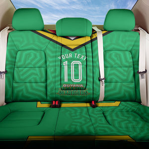 Personalized Guyana Cricket Amazon Warriors Back Car Seat Cover Tribal Warrior Mascot Fan