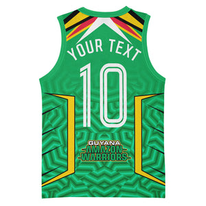 Personalized Guyana Cricket Amazon Warriors Basketball Jersey Tribal Warrior Mascot Fan