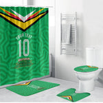 Personalized Guyana Cricket Amazon Warriors Bathroom Set Tribal Warrior Mascot Fan
